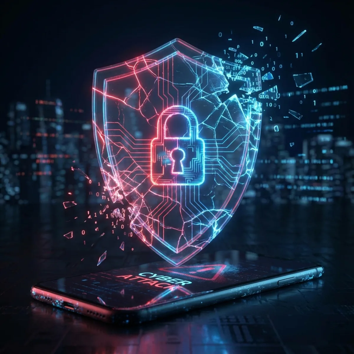 SIM swapping defeats SMS two-factor codes: the attacker moves your number, then receives the codes meant for you. Phone SIM card being swapped while login codes arrive on the attacker's device