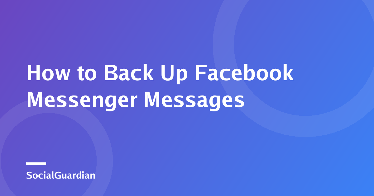 Laptop displaying Facebook Messenger chat history beside a downloaded archive
