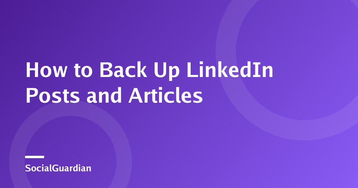 Organized backup of LinkedIn posts and Articles on a laptop