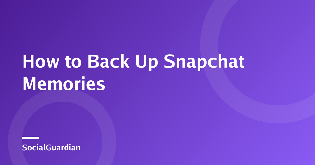 Llista de comprovació de la còpia de seguretat de les Memories de Snapchat en un telèfon