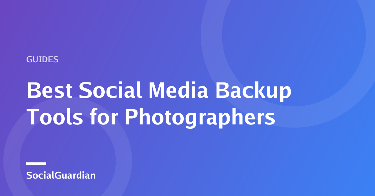 Photographer organizing social media and photo-library backups