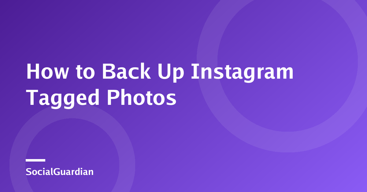Phone displaying an Instagram tagged-photo archive checklist