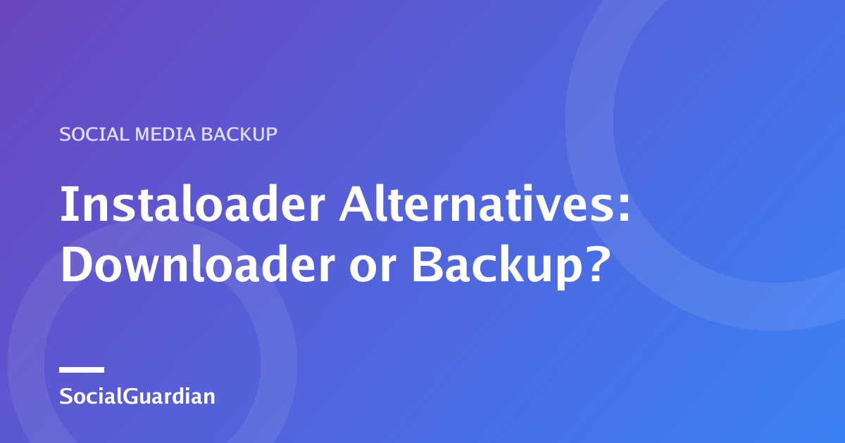 Comparison of a self-hosted Instagram downloader and a managed backup archive