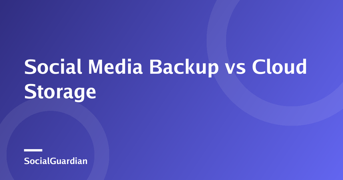 Creator comparing a social media archive with cloud storage folders