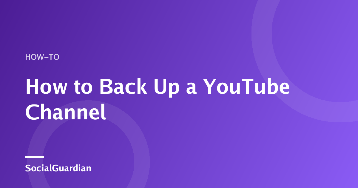 YouTube channel backup archive with videos, comments, and playlists